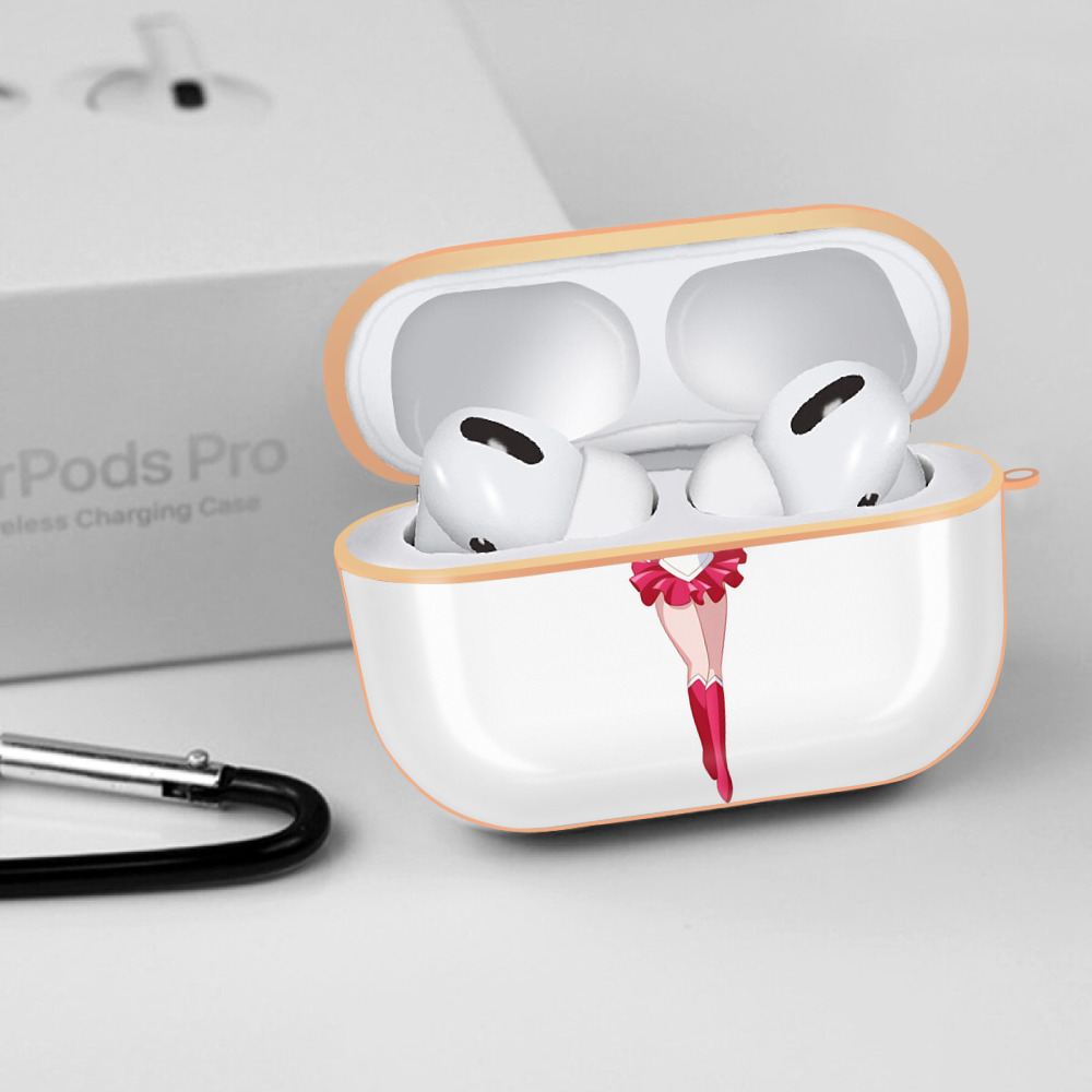 美少女戦士セーラームーン ちびうさ Sailor Moon Chibiusa Tsukino Usagi Small Lady Serenity 【AirPods Pro用】ハードシェル保護ケース｜耐衝撃・防指紋・カラビナ付き商品仕様