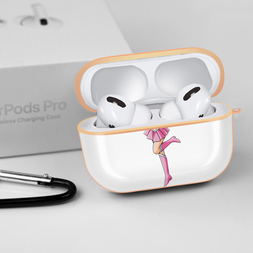 美少女戦士セーラームーン ちびうさ Sailor Moon Chibiusa Tsukino Usagi Small Lady Serenity 【AirPods Pro用】ハードシェル保護ケース｜耐衝撃・防指紋・カラビナ付き商品仕様