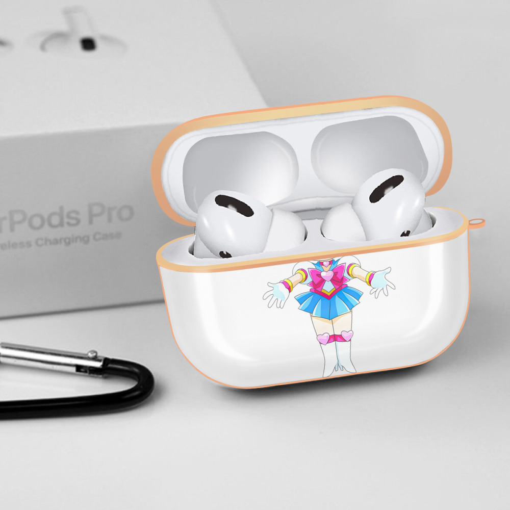 美少女戦士セーラームーン ちびうさ Sailor Moon Chibiusa Tsukino Usagi Small Lady Serenity 【AirPods Pro用】ハードシェル保護ケース｜耐衝撃・防指紋・カラビナ付き商品仕様