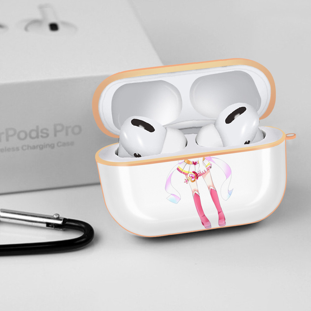 美少女戦士セーラームーン ちびうさ Sailor Moon Chibiusa Tsukino Usagi Small Lady Serenity 【AirPods Pro用】ハードシェル保護ケース｜耐衝撃・防指紋・カラビナ付き商品仕様