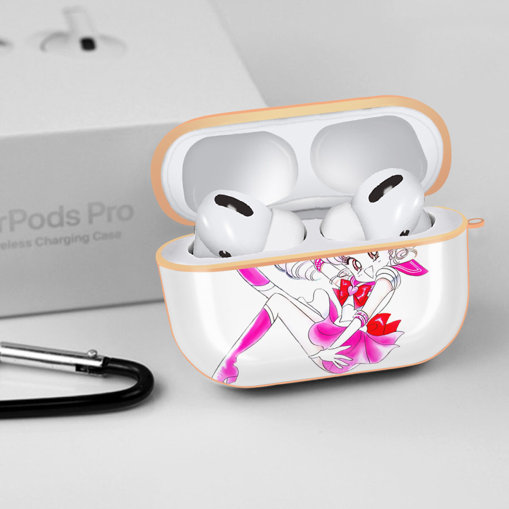 美少女戦士セーラームーン ちびうさ Sailor Moon Chibiusa Tsukino Usagi Small Lady Serenity 【AirPods Pro用】ハードシェル保護ケース｜耐衝撃・防指紋・カラビナ付き商品仕様