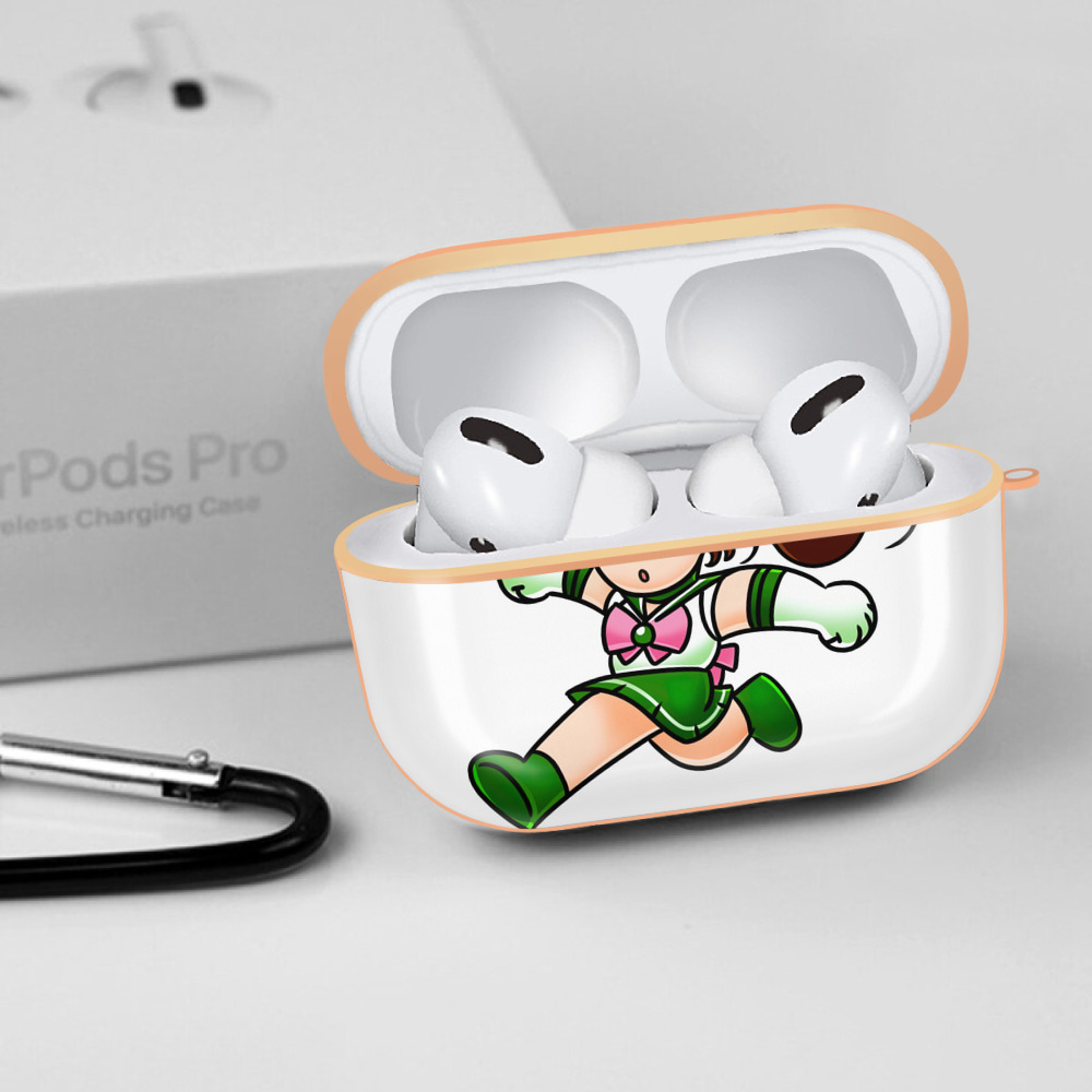 美少女戦士セーラームーン 木野 まこと きの まこと Sailor Moon Kino Makoto （セーラージュピター；Sailor Jupiter） 【AirPods Pro用】ハードシェル保護ケース｜耐衝撃・防指紋・カラビナ付き商品仕様
