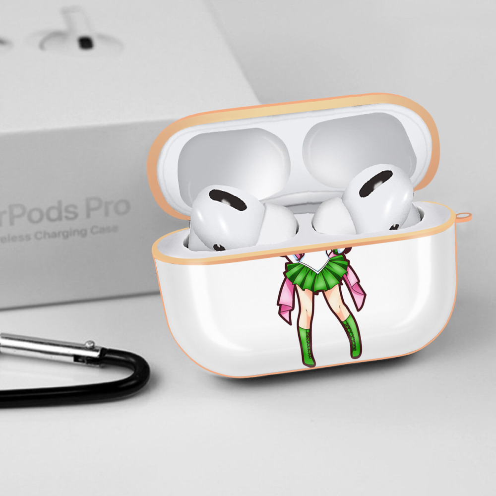 美少女戦士セーラームーン 木野 まこと きの まこと Sailor Moon Kino Makoto （セーラージュピター；Sailor Jupiter） 【AirPods Pro用】ハードシェル保護ケース｜耐衝撃・防指紋・カラビナ付き商品仕様