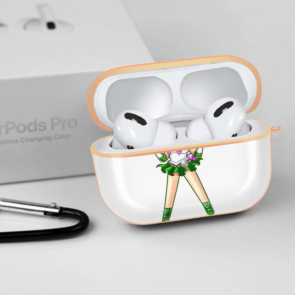美少女戦士セーラームーン 木野 まこと きの まこと Sailor Moon Kino Makoto （セーラージュピター；Sailor Jupiter） 【AirPods Pro用】ハードシェル保護ケース｜耐衝撃・防指紋・カラビナ付き商品仕様