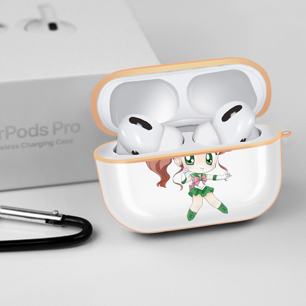 美少女戦士セーラームーン 木野 まこと きの まこと Sailor Moon Kino Makoto （セーラージュピター；Sailor Jupiter） 【AirPods Pro用】ハードシェル保護ケース｜耐衝撃・防指紋・カラビナ付き商品仕様