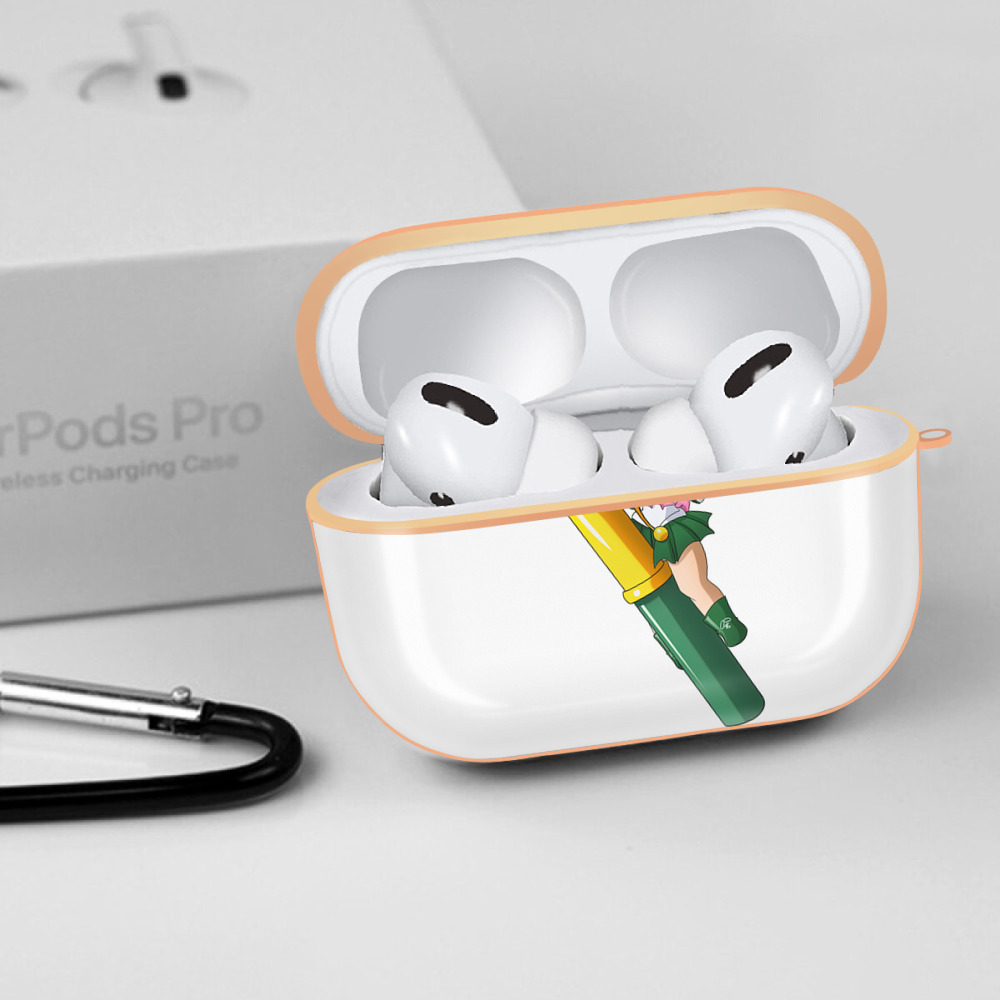 美少女戦士セーラームーン 木野 まこと きの まこと Sailor Moon Kino Makoto （セーラージュピター；Sailor Jupiter） 【AirPods Pro用】ハードシェル保護ケース｜耐衝撃・防指紋・カラビナ付き商品仕様