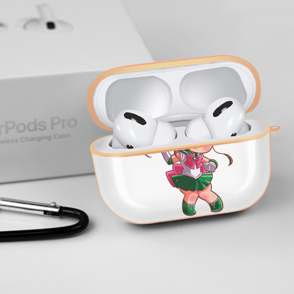 美少女戦士セーラームーン 木野 まこと きの まこと Sailor Moon Kino Makoto （セーラージュピター；Sailor Jupiter） 【AirPods Pro用】ハードシェル保護ケース｜耐衝撃・防指紋・カラビナ付き商品仕様