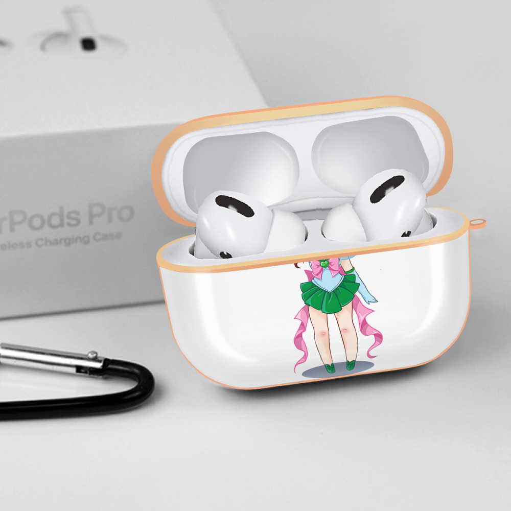 美少女戦士セーラームーン 木野 まこと きの まこと Sailor Moon Kino Makoto （セーラージュピター；Sailor Jupiter） 【AirPods Pro用】ハードシェル保護ケース｜耐衝撃・防指紋・カラビナ付き商品仕様