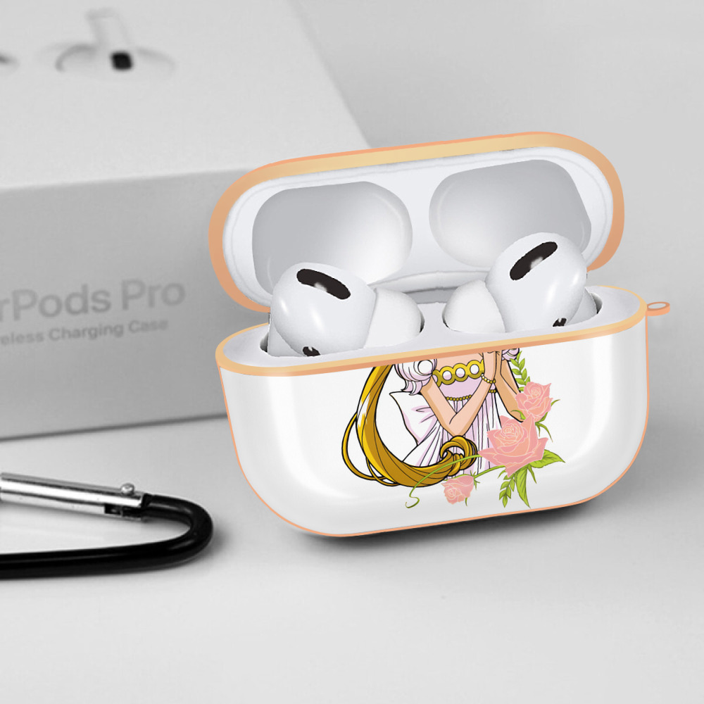 美少女戦士セーラームーン 愛野 美奈子 あいの みなこ Sailor Moon Aino Minako 【AirPods Pro用】ハードシェル保護ケース｜耐衝撃・防指紋・カラビナ付き商品仕様