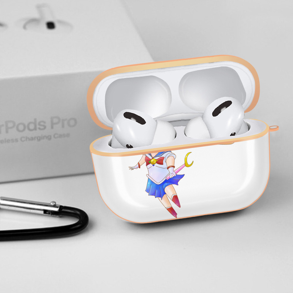 美少女戦士セーラームーン 愛野 美奈子 あいの みなこ Sailor Moon Aino Minako 【AirPods Pro用】ハードシェル保護ケース｜耐衝撃・防指紋・カラビナ付き商品仕様