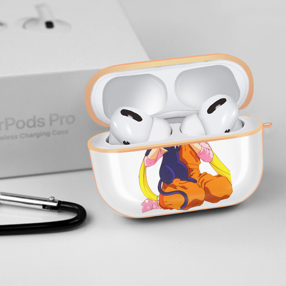 美少女戦士セーラームーン 愛野 美奈子 あいの みなこ Sailor Moon Aino Minako 【AirPods Pro用】ハードシェル保護ケース｜耐衝撃・防指紋・カラビナ付き商品仕様