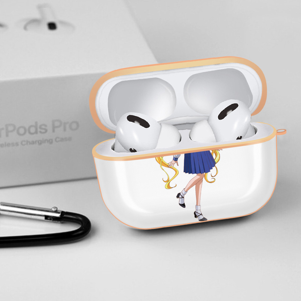 美少女戦士セーラームーン 愛野 美奈子 あいの みなこ Sailor Moon Aino Minako 【AirPods Pro用】ハードシェル保護ケース｜耐衝撃・防指紋・カラビナ付き商品仕様