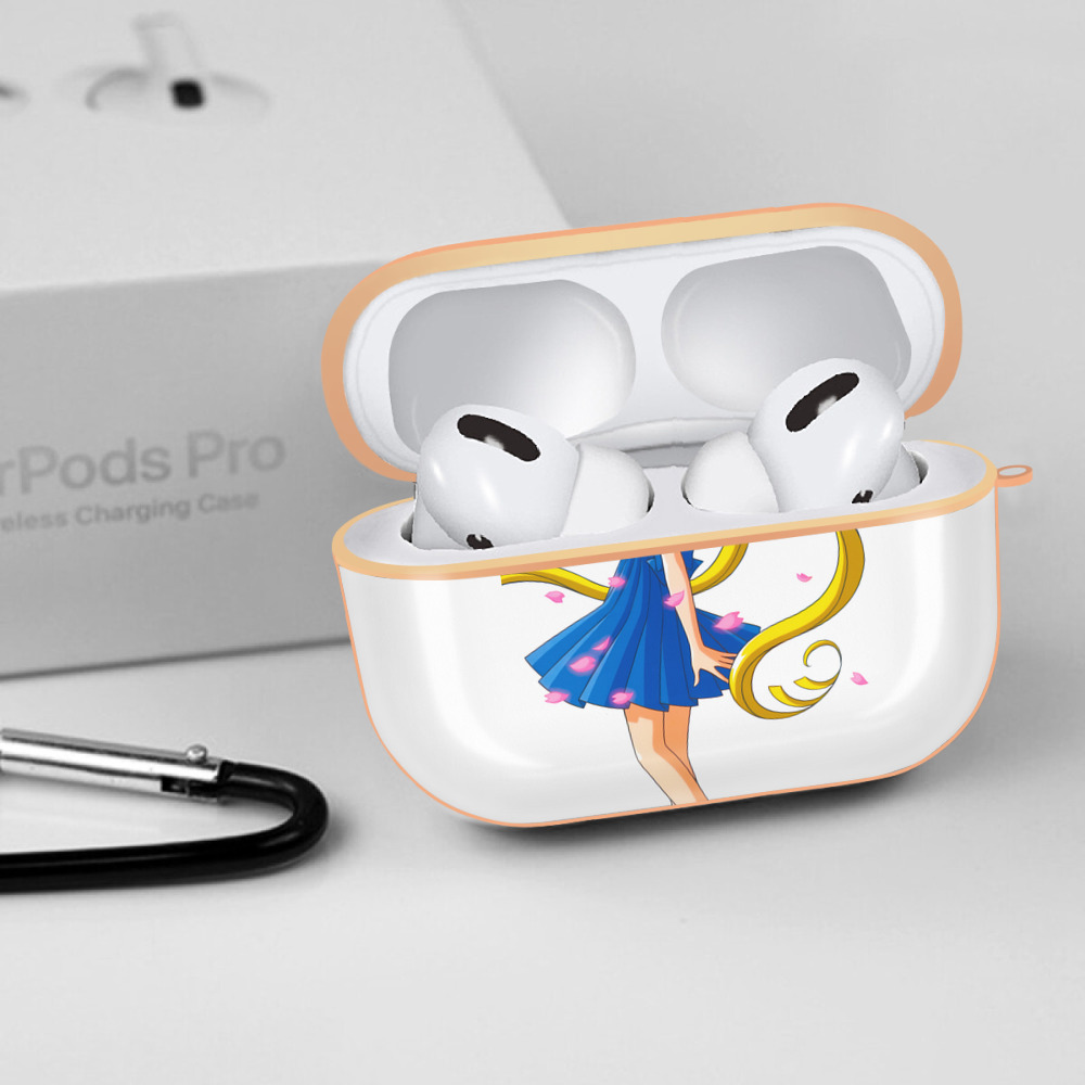 美少女戦士セーラームーン 愛野 美奈子 あいの みなこ Sailor Moon Aino Minako 【AirPods Pro用】ハードシェル保護ケース｜耐衝撃・防指紋・カラビナ付き商品仕様