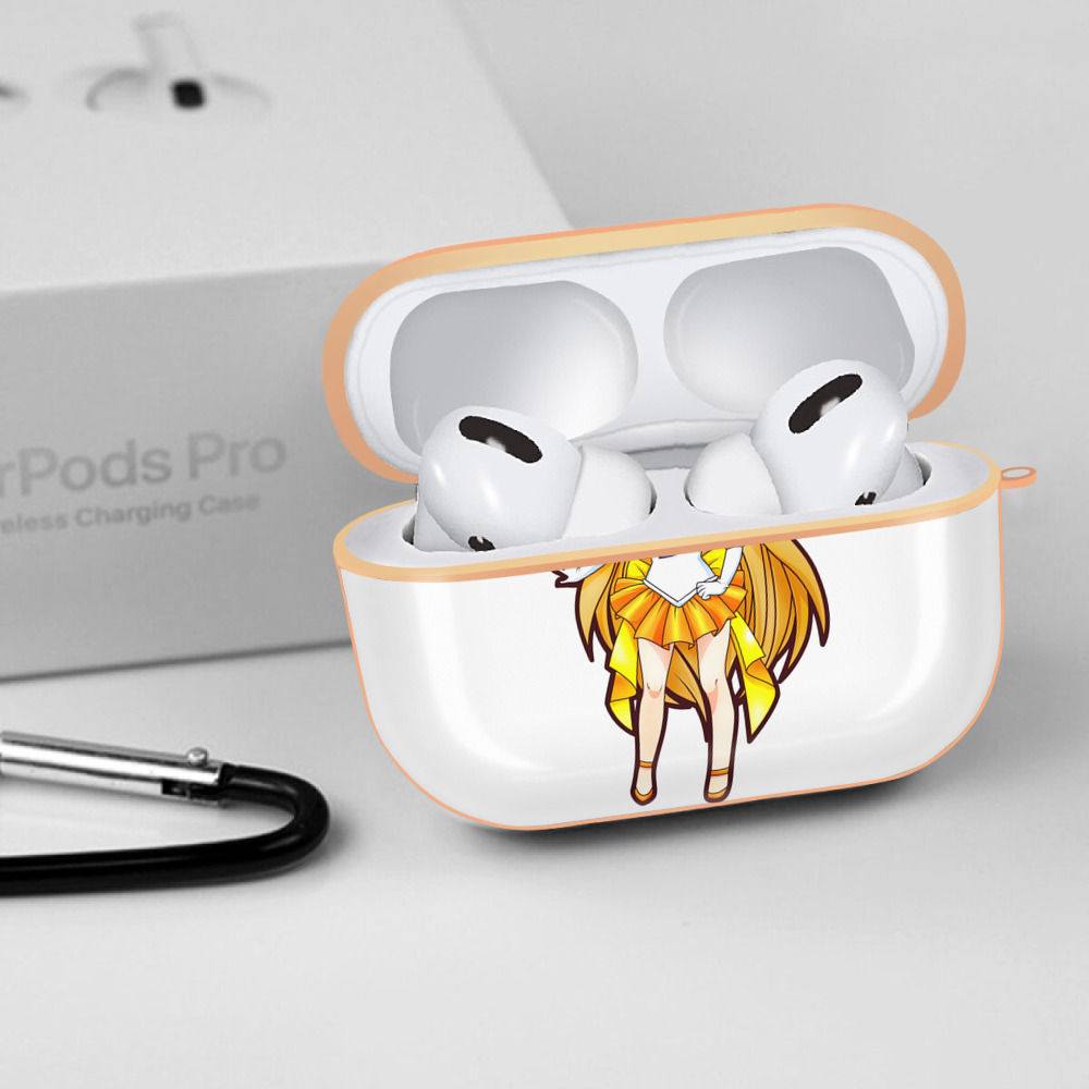 美少女戦士セーラームーン 愛野 美奈子 あいの みなこ Sailor Moon Aino Minako 【AirPods Pro用】ハードシェル保護ケース｜耐衝撃・防指紋・カラビナ付き商品仕様