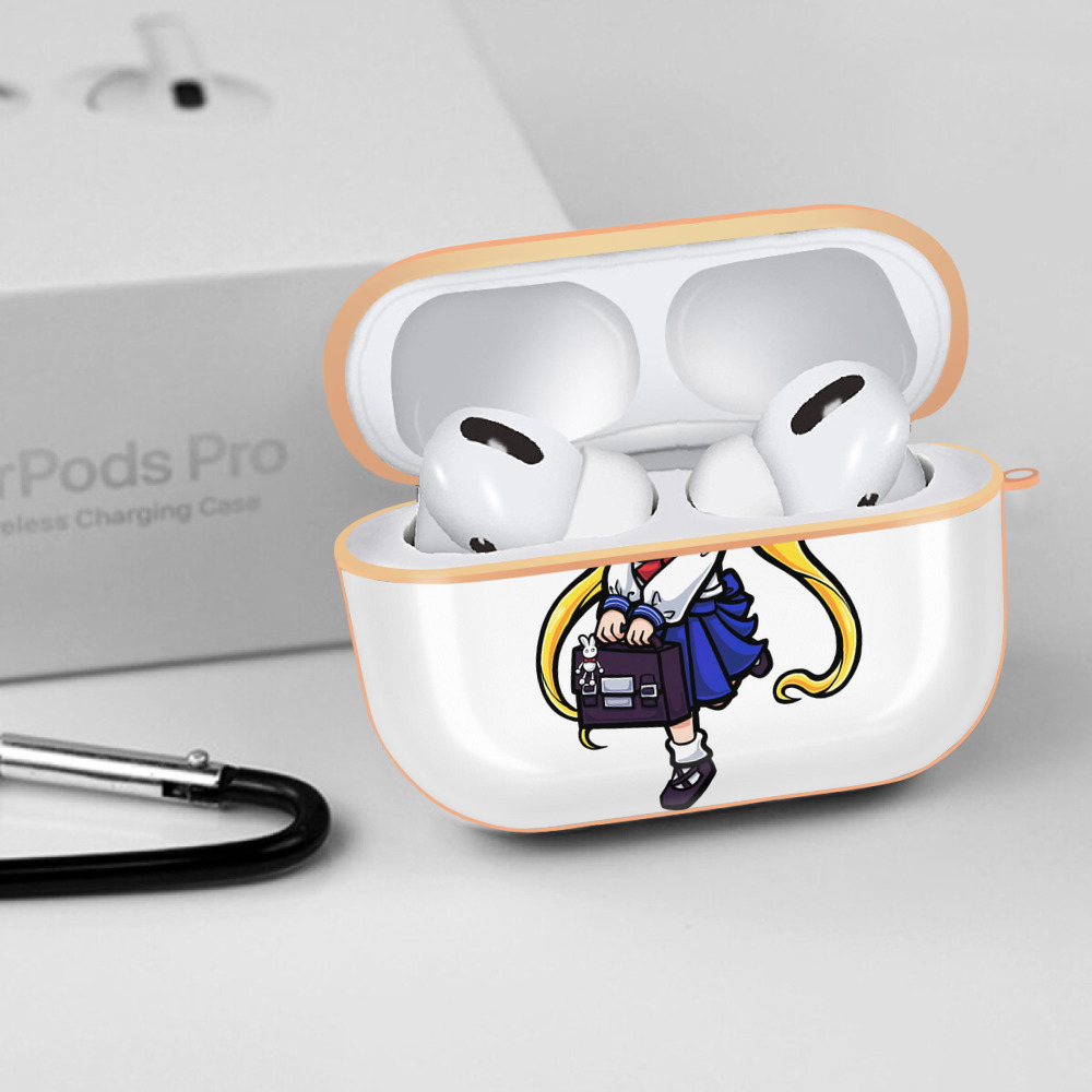 美少女戦士セーラームーン 愛野 美奈子 あいの みなこ Sailor Moon Aino Minako 【AirPods Pro用】ハードシェル保護ケース｜耐衝撃・防指紋・カラビナ付き商品仕様