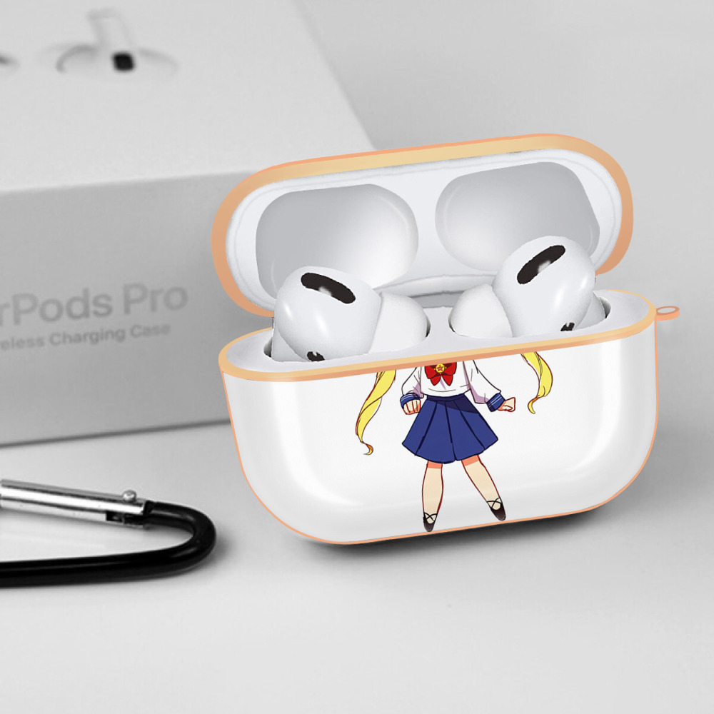 美少女戦士セーラームーン 愛野 美奈子 あいの みなこ Sailor Moon Aino Minako 【AirPods Pro用】ハードシェル保護ケース｜耐衝撃・防指紋・カラビナ付き商品仕様