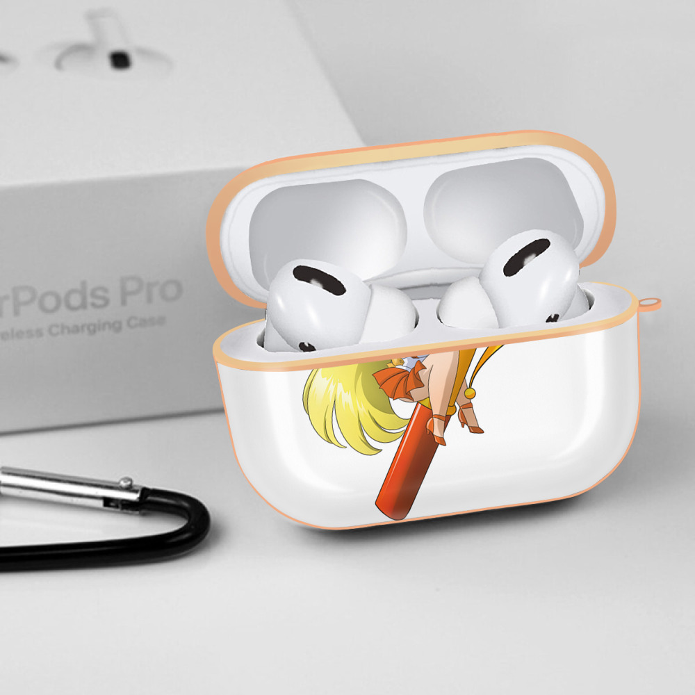美少女戦士セーラームーン 愛野 美奈子 あいの みなこ Sailor Moon Aino Minako 【AirPods Pro用】ハードシェル保護ケース｜耐衝撃・防指紋・カラビナ付き商品仕様