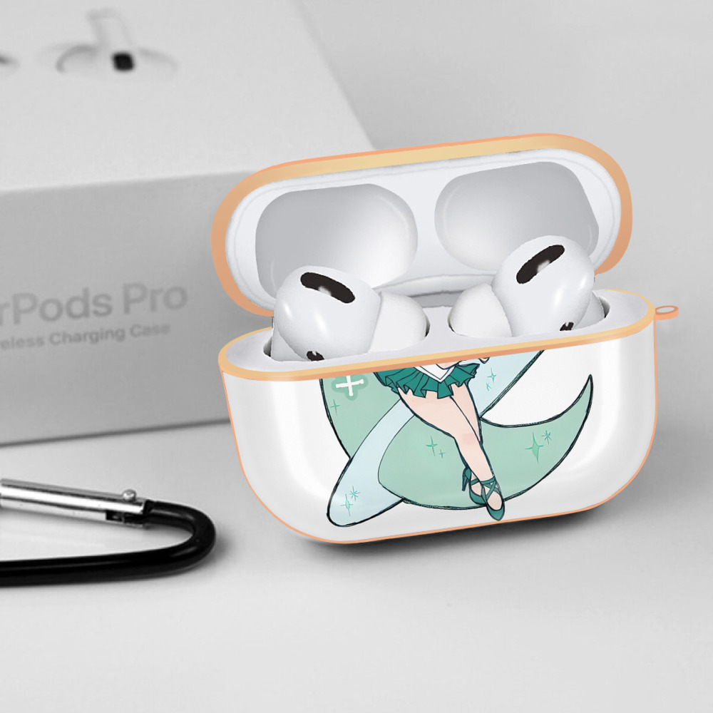 美少女戦士セーラームーン 海王 みちる（かいおう みちる） Sailor Moon Kaiou Michiru 【AirPods Pro用】ハードシェル保護ケース｜耐衝撃・防指紋・カラビナ付き商品仕様