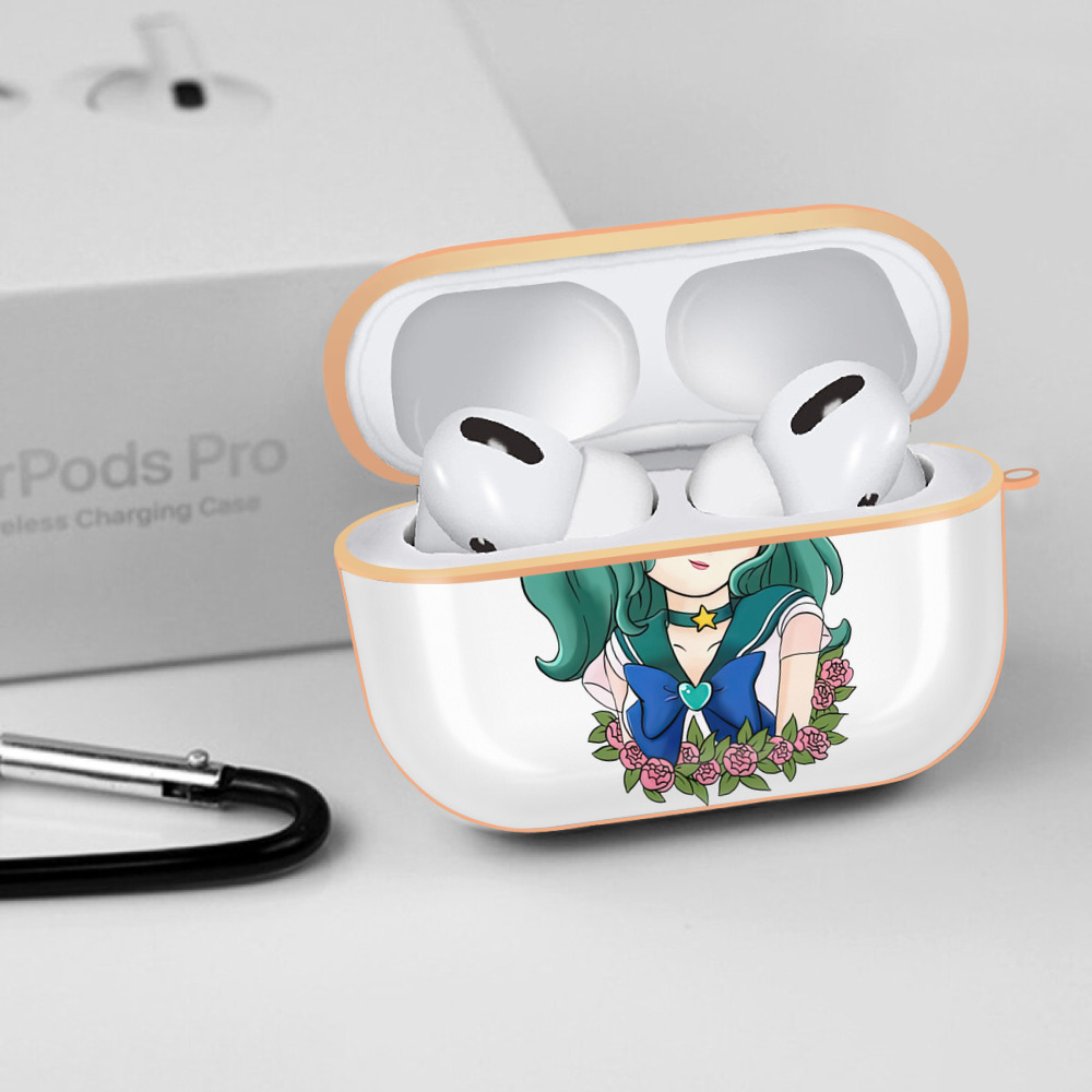 美少女戦士セーラームーン 海王 みちる（かいおう みちる） Sailor Moon Kaiou Michiru 【AirPods Pro用】ハードシェル保護ケース｜耐衝撃・防指紋・カラビナ付き商品仕様