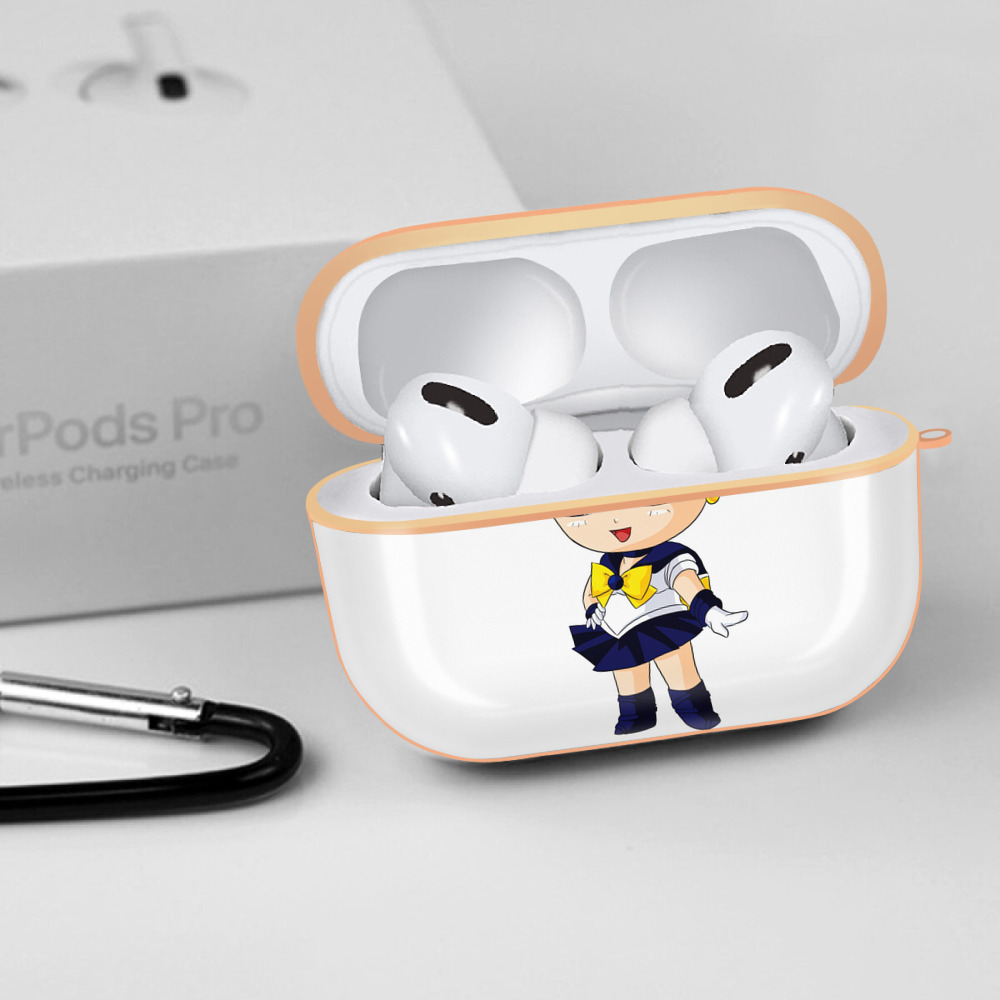 美少女戦士セーラームーン 天王はるか Sailor Moon Tenoh Haruka 【AirPods Pro用】ハードシェル保護ケース｜耐衝撃・防指紋・カラビナ付き商品仕様
