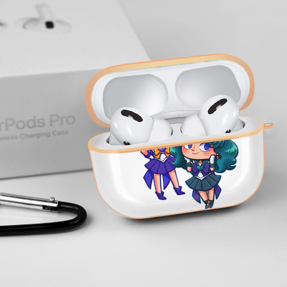 美少女戦士セーラームーン 天王はるか Sailor Moon Tenoh Haruka 【AirPods Pro用】ハードシェル保護ケース｜耐衝撃・防指紋・カラビナ付き商品仕様