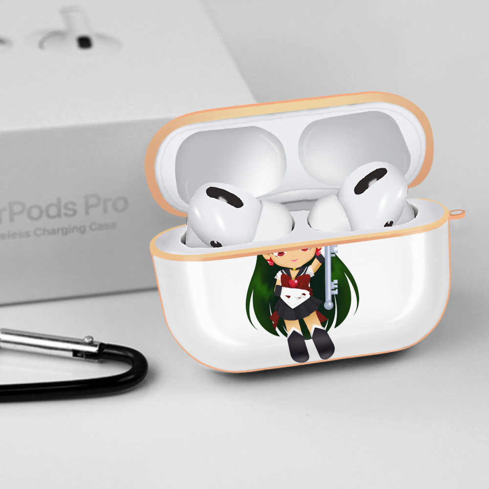 美少女戦士セーラームーン 冥王せつな Sailor Moon Meiou Setsuna 【AirPods Pro用】ハードシェル保護ケース｜耐衝撃・防指紋・カラビナ付き商品仕様