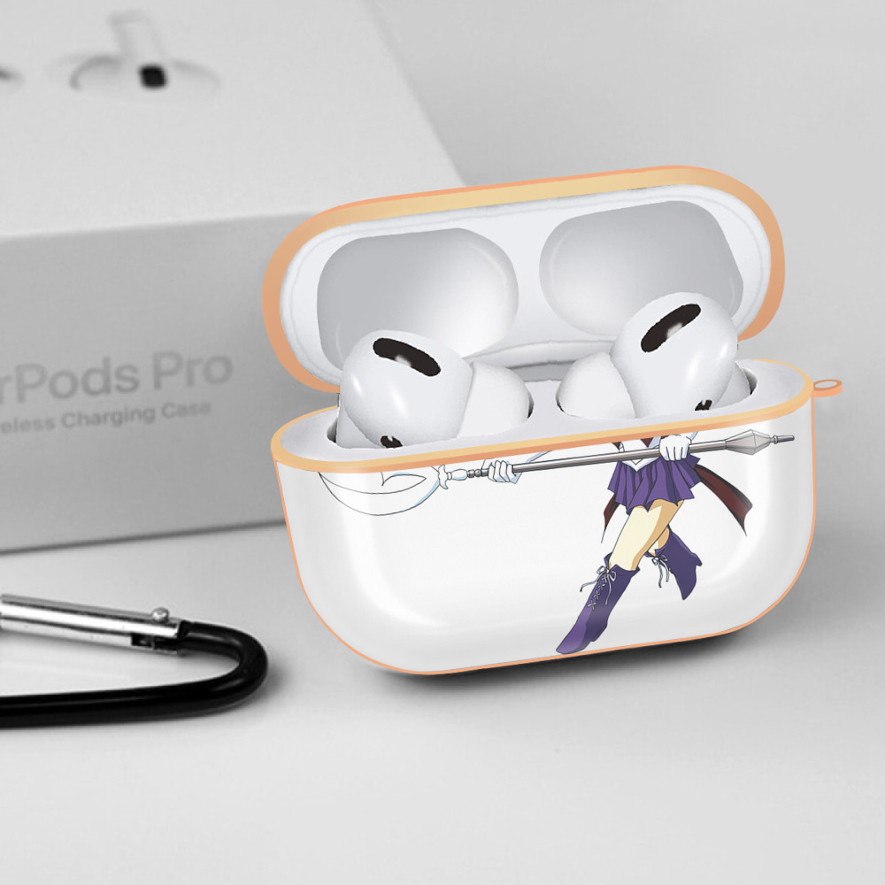 美少女戦士セーラームーン 土萠ほたる Sailor Moon Tomoe Hotaru （セーラーサターン；Sailor Saturn） 【AirPods Pro用】ハードシェル保護ケース｜耐衝撃・防指紋・カラビナ付き商品仕様