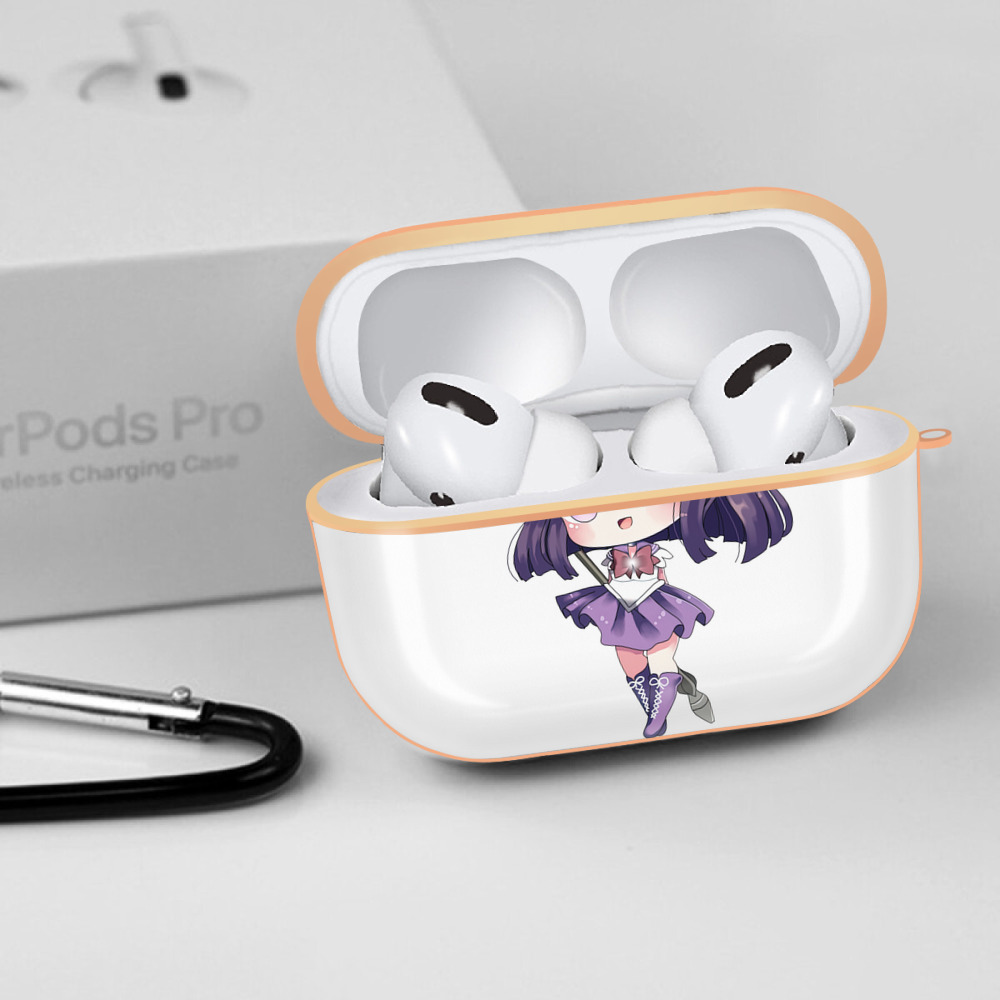 美少女戦士セーラームーン 土萠ほたる Sailor Moon Tomoe Hotaru （セーラーサターン；Sailor Saturn） 【AirPods Pro用】ハードシェル保護ケース｜耐衝撃・防指紋・カラビナ付き商品仕様