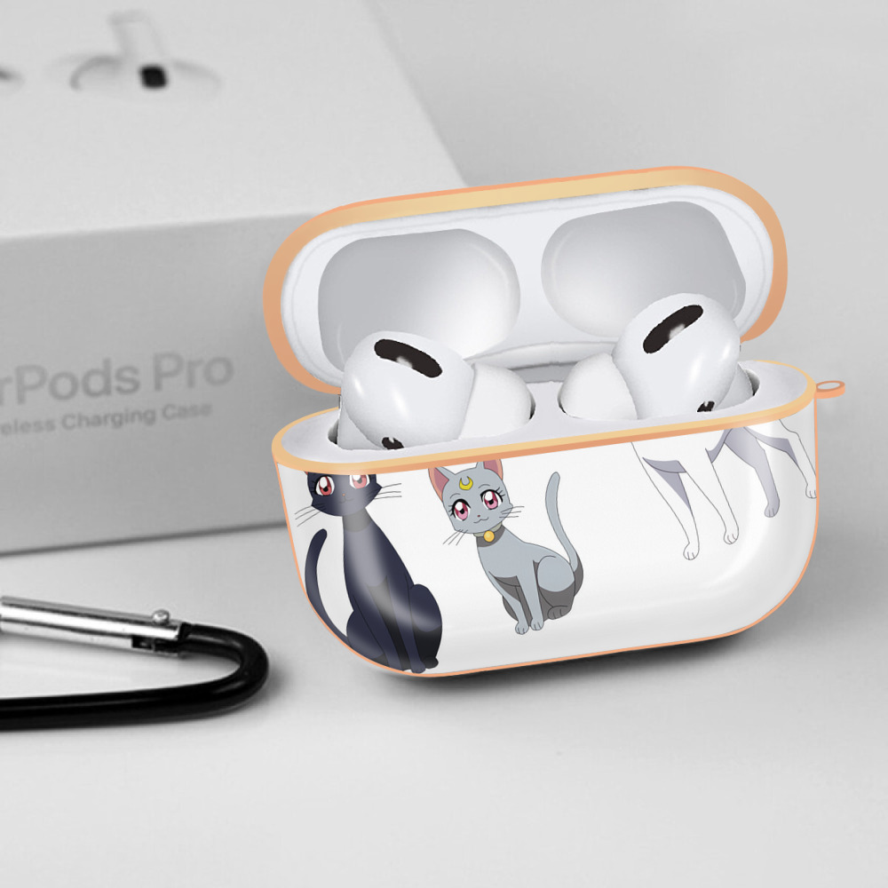 美少女戦士セーラームーン Sailor Moon 【AirPods Pro用】ハードシェル保護ケース｜耐衝撃・防指紋・カラビナ付き商品仕様