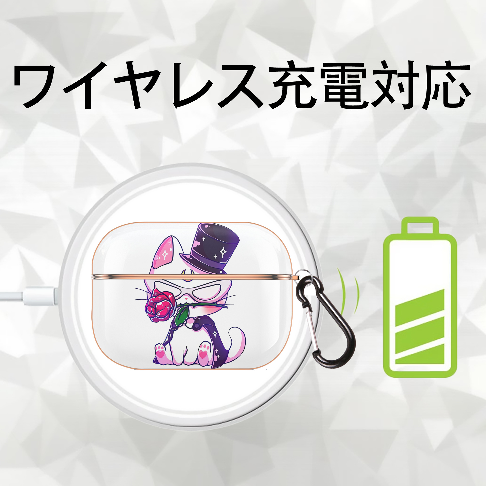 美少女戦士セーラームーン Sailor Moon 【AirPods Pro用】ハードシェル保護ケース｜耐衝撃・防指紋・カラビナ付き商品仕様